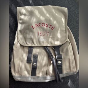 Lacoste Beige Backpack